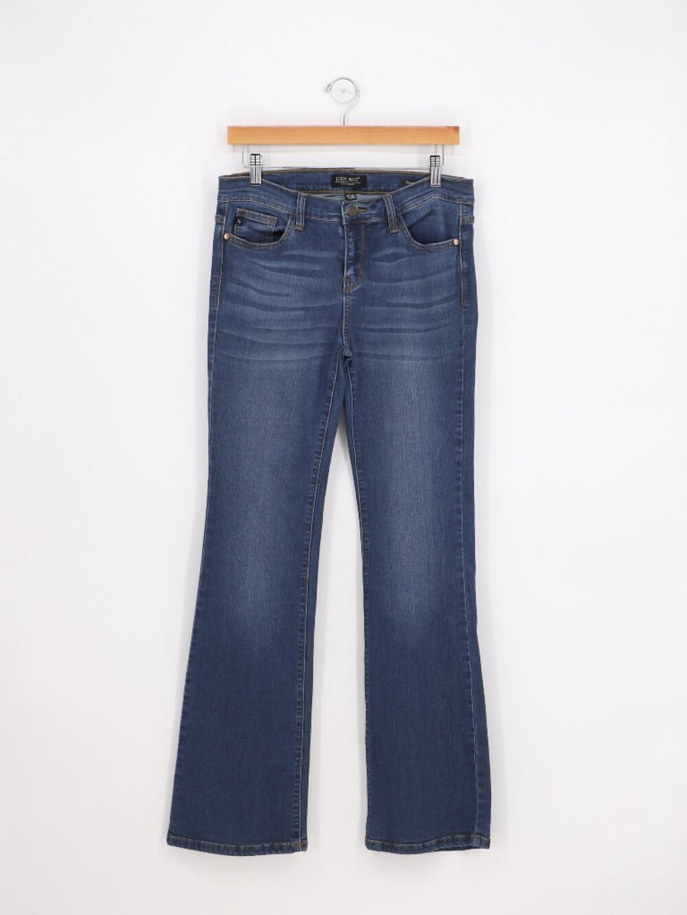 JUDY BLUE Mid Rise Dark Wash Classic Boot Cut Jeans Size 11/30